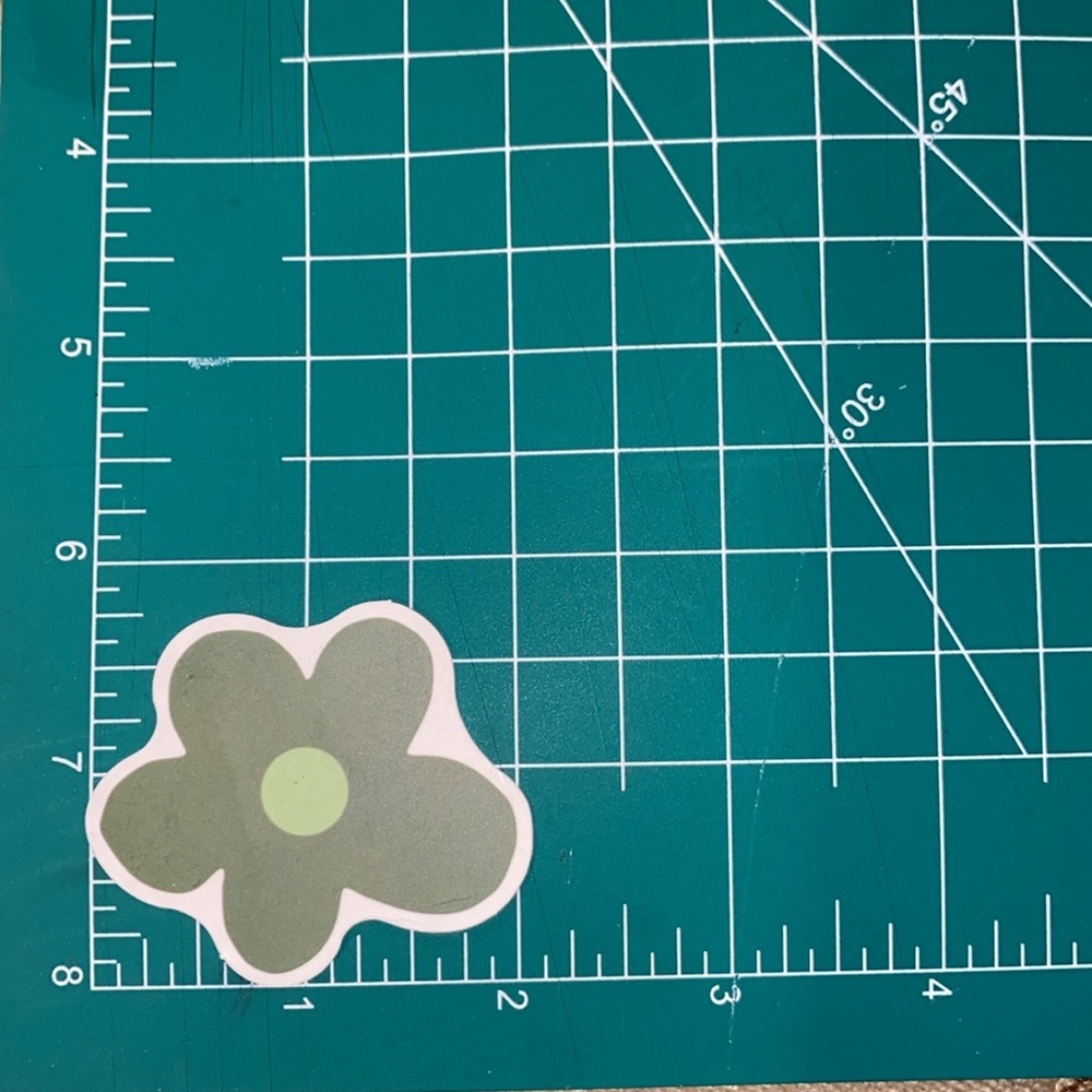 🌈20/$12🌈 Green Flower Sticker - Picture 2 of 3
